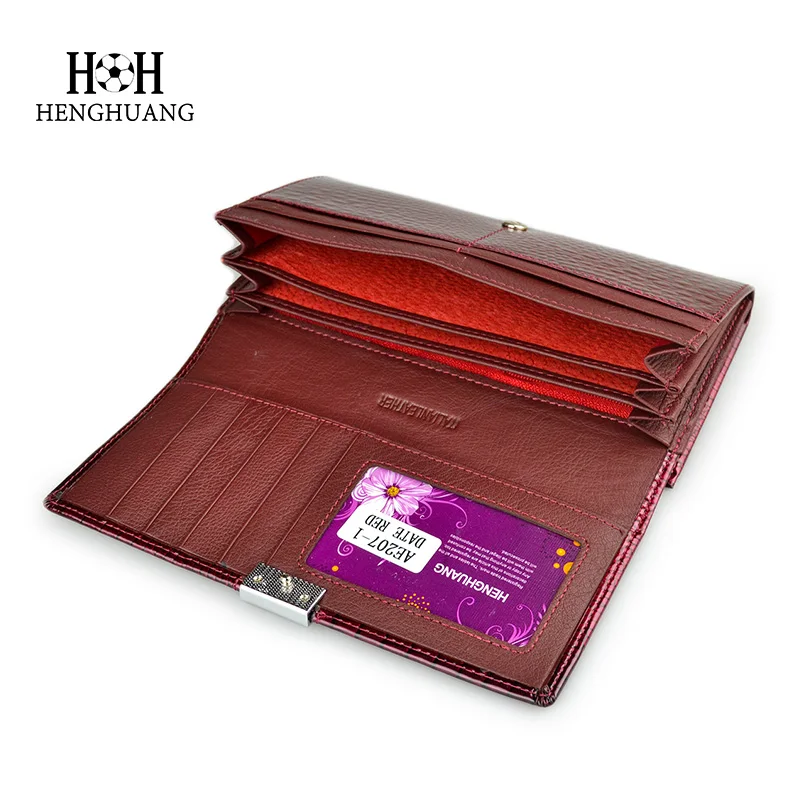 HH Womens Wallets Genuine Leather  Alligator Patent  Purses Female Design Clutch Long Multifunctional Coin Card Holder  Purses