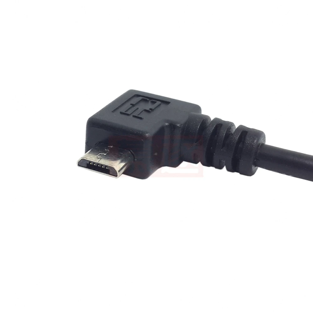 short 90 Degree Left Right Angled USB 2.0 A male to Micro USB B Male Cable Right Left Angle Data Sync and Charge Extender