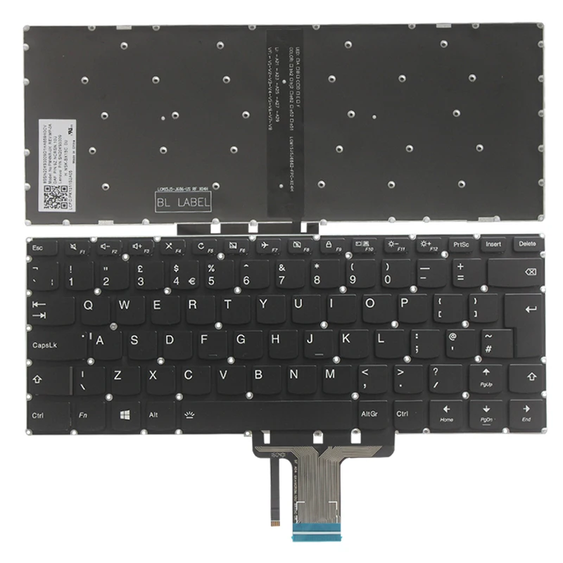 New UK keyboard For Lenovo Yoga 710-14IKB 710-14ISK 710-15IKB 710-15ISK UK laptop Keyboard Backlight