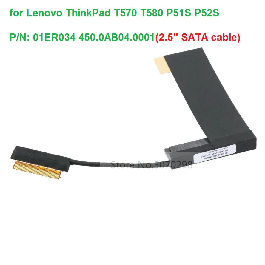 Replacement 2.5 SATA Hard Drive HDD SSD Cable connector 450.0AB04.0001 01ER034 For Lenovo ThinkPad T570 T580 P51S P52S Laptop