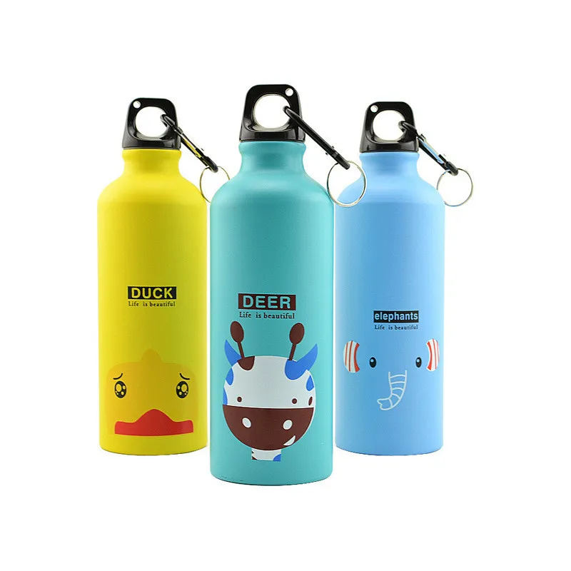 500ml Stainless Steel Sports Bottle Portable Gift Cup Animal Creative Cartoon Cup