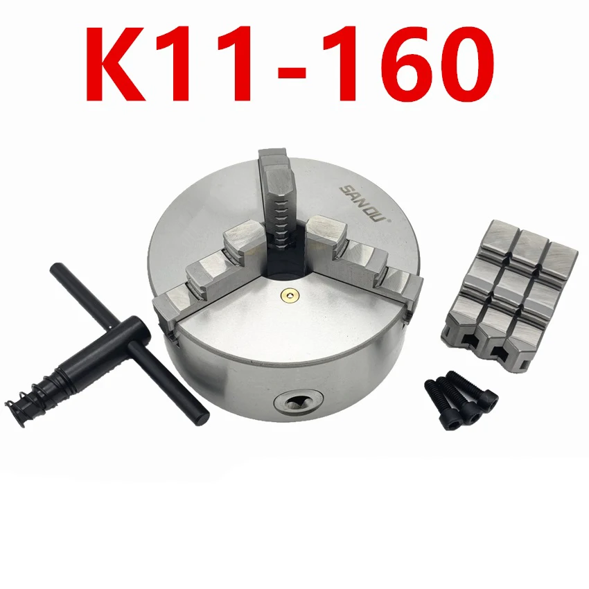 

Lathe Chuck 160mm 3 Jaw Self-Centering Chuck K11-160 Manual Scroll Chuck For Small Bench Lathe From China