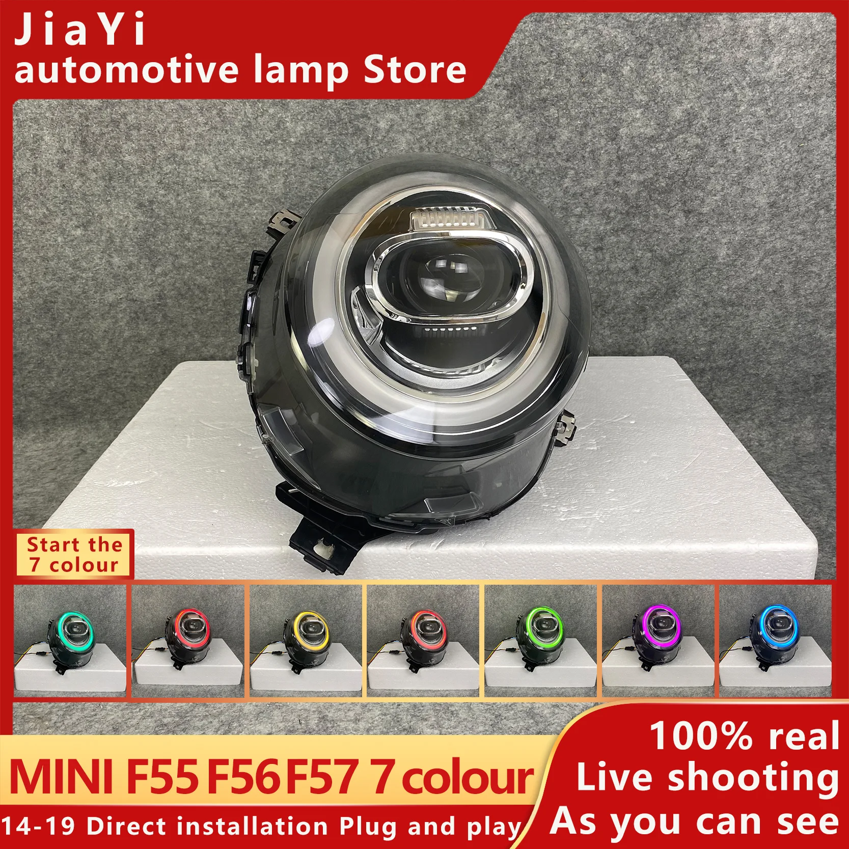 VLAND Car Styling For  F54 F55 F56 cooper led headlights For F57 All LED head lamp Angel eye led DRL+turn signal front light