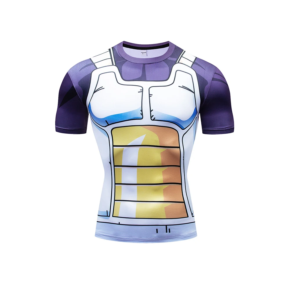 Free shipping Vegeta Tops Dragonball Z GUKU costumes Fitness shirt Cosplay Costume Hot Anime Cosplay for Halloween