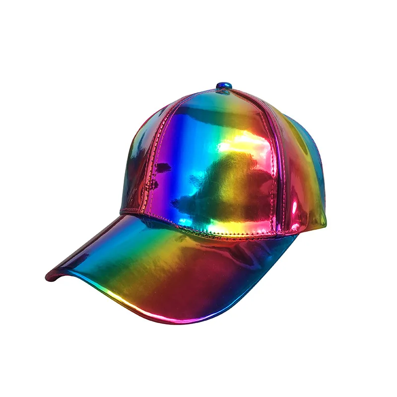 brand Fashion hip-hop snapback hat for Rainbow Color Changing Hat Cap Back to the Future Prop Baseball Cap