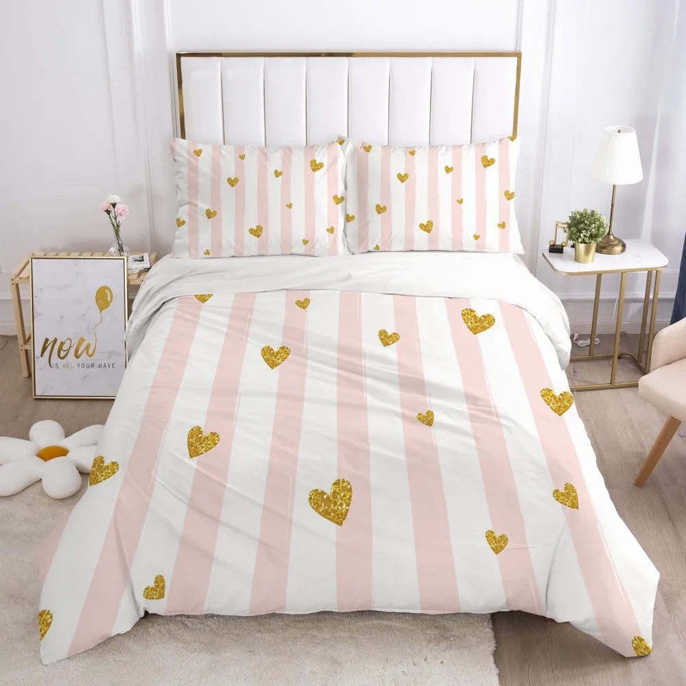 

Classic Fresh Bedding set Bed Linens Qulit/Comforter Case with Zipper Duvet Cover Sets Single Twin Size 3D European Bed Linen