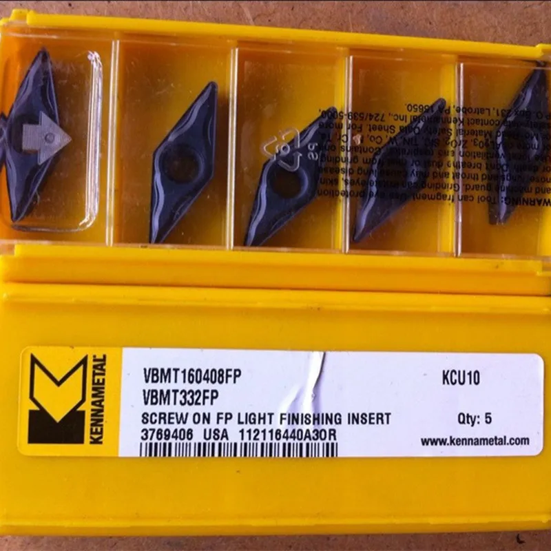 

Kennametal VBMT332FP VBMT160408FP KCU10 Carbide Insert VBMT Inserts