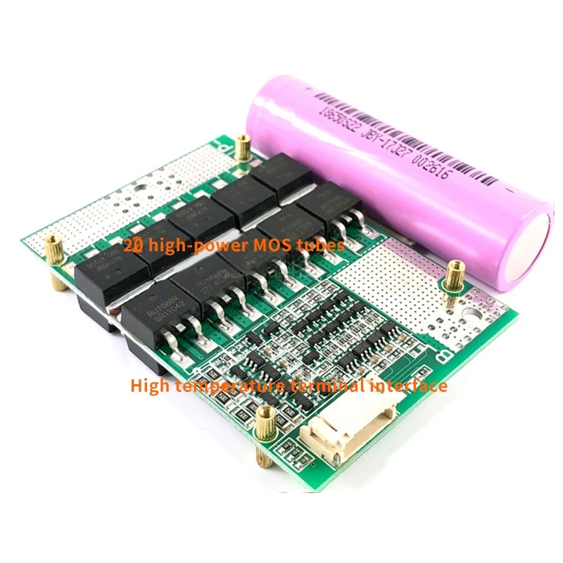 4S 12V 100A BMS Li-Iron Lithium Battery Charger Protection Board with Power Battery Balance Enhance PCB Protection Board