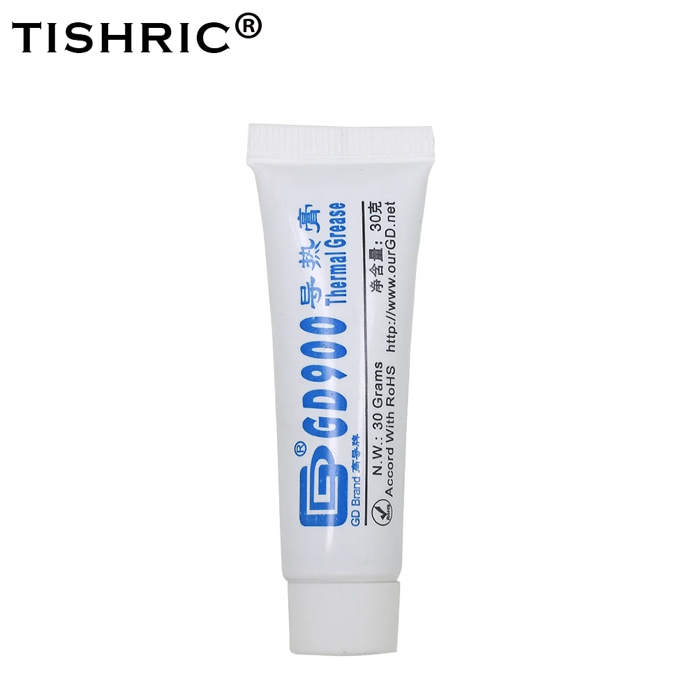 TISHRIC 30G GD900 Thermal Grease GD 900 Thermal Paste Cooling CPU Fan Heatsink Thermal Paste For CPU Thermal Grease For PC