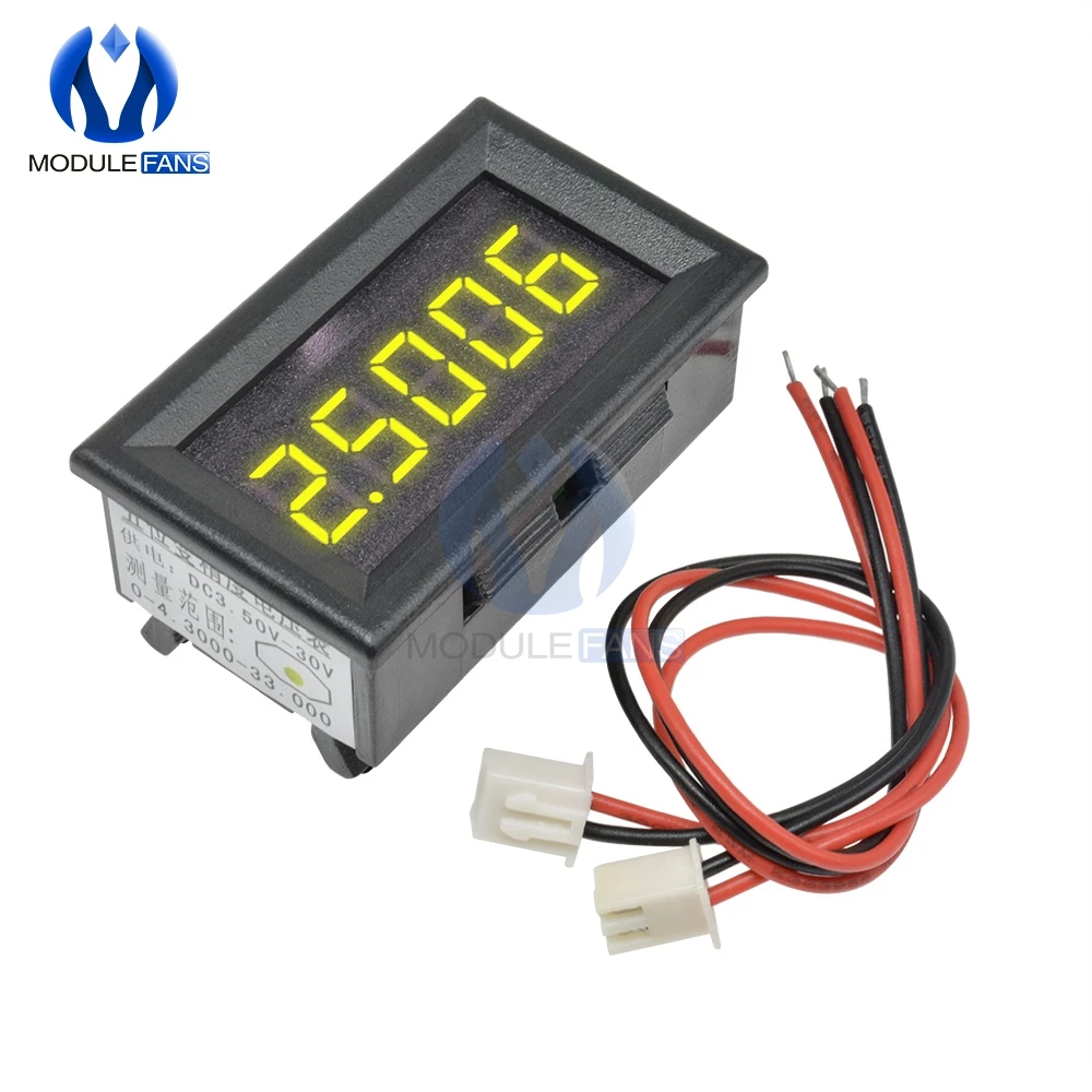 Mini Rot/Blau/Gelb/Grün 0,36 Zoll 5-stellige digitale LED-Anzeigebuis Präzisions-Digitalvoltmeter Spannungsmesser Panel 0,36 Zoll – Detail 5