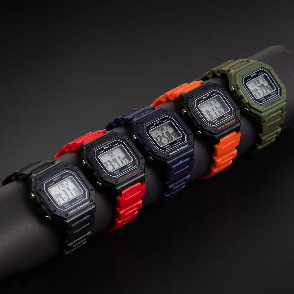 Montre de sport militaire étanche pour homme, montre-bracelet électronique, montres numériques LED, horloge masculine, mode, 2023