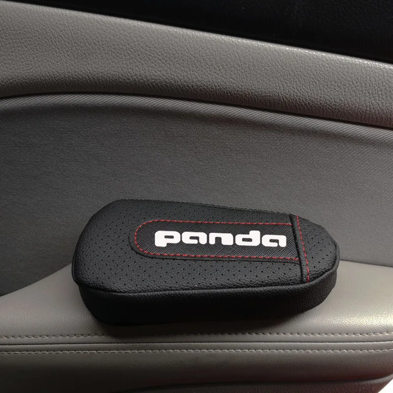 Leather Knee Pad handrail pad Interior Car Accessories For Fiat Panda