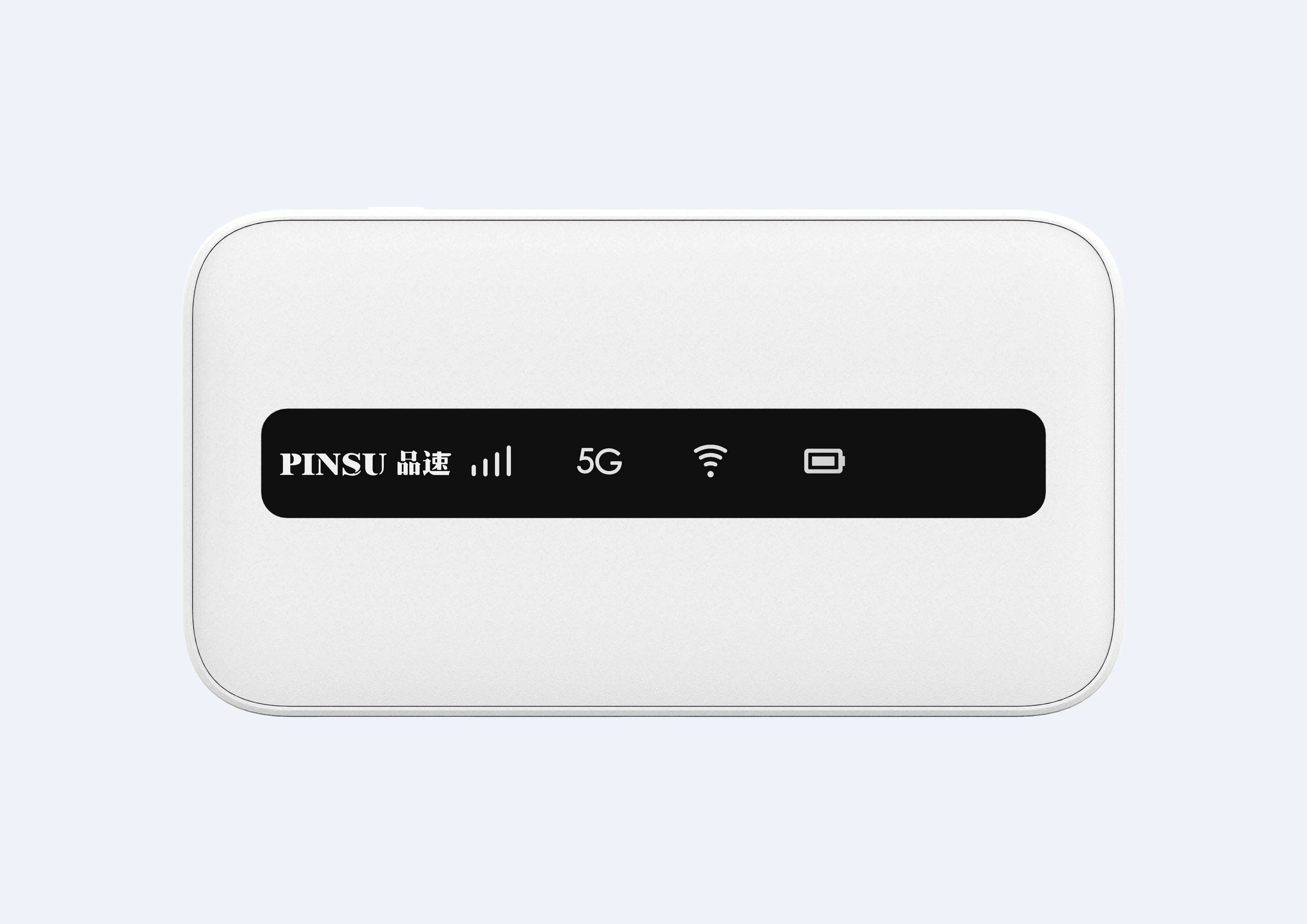 PINSU-rúter móvil R100 con WiFi 6, dispositivo de doble núcleo NSA + SA, 5G, con tarjeta SIM, batería de 3600 mAh, modo Qualcomm SDX55, desbloqueado