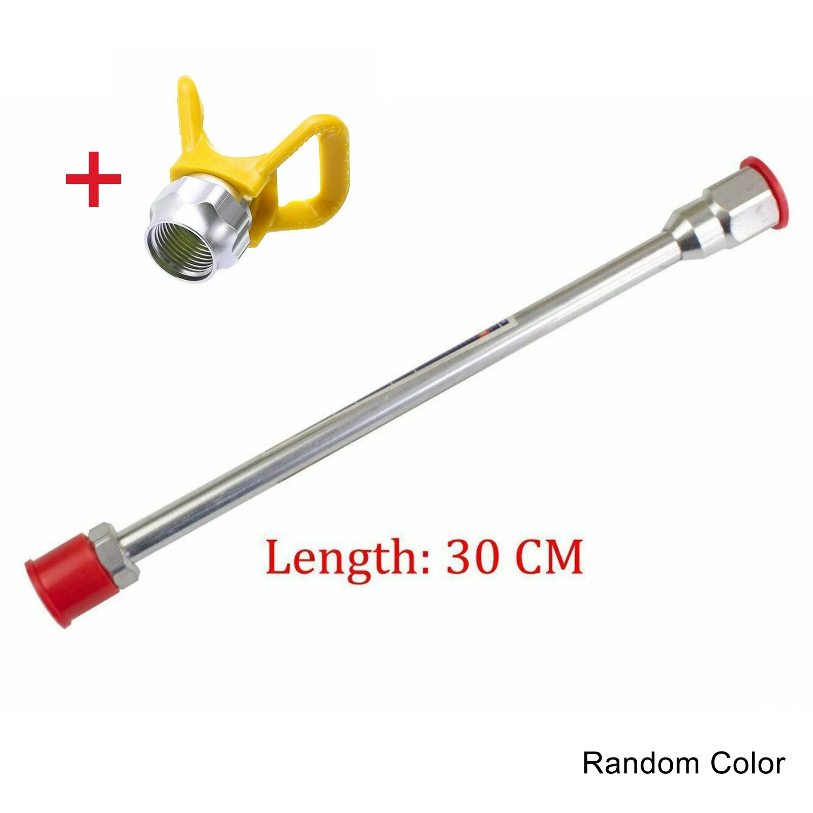 New 20/30/50/75/100cm Sprayer Gun Extension Rod Airless Paint Sprayer Gun Tip Extension Pole Spray Gun Accessories with Nozzle