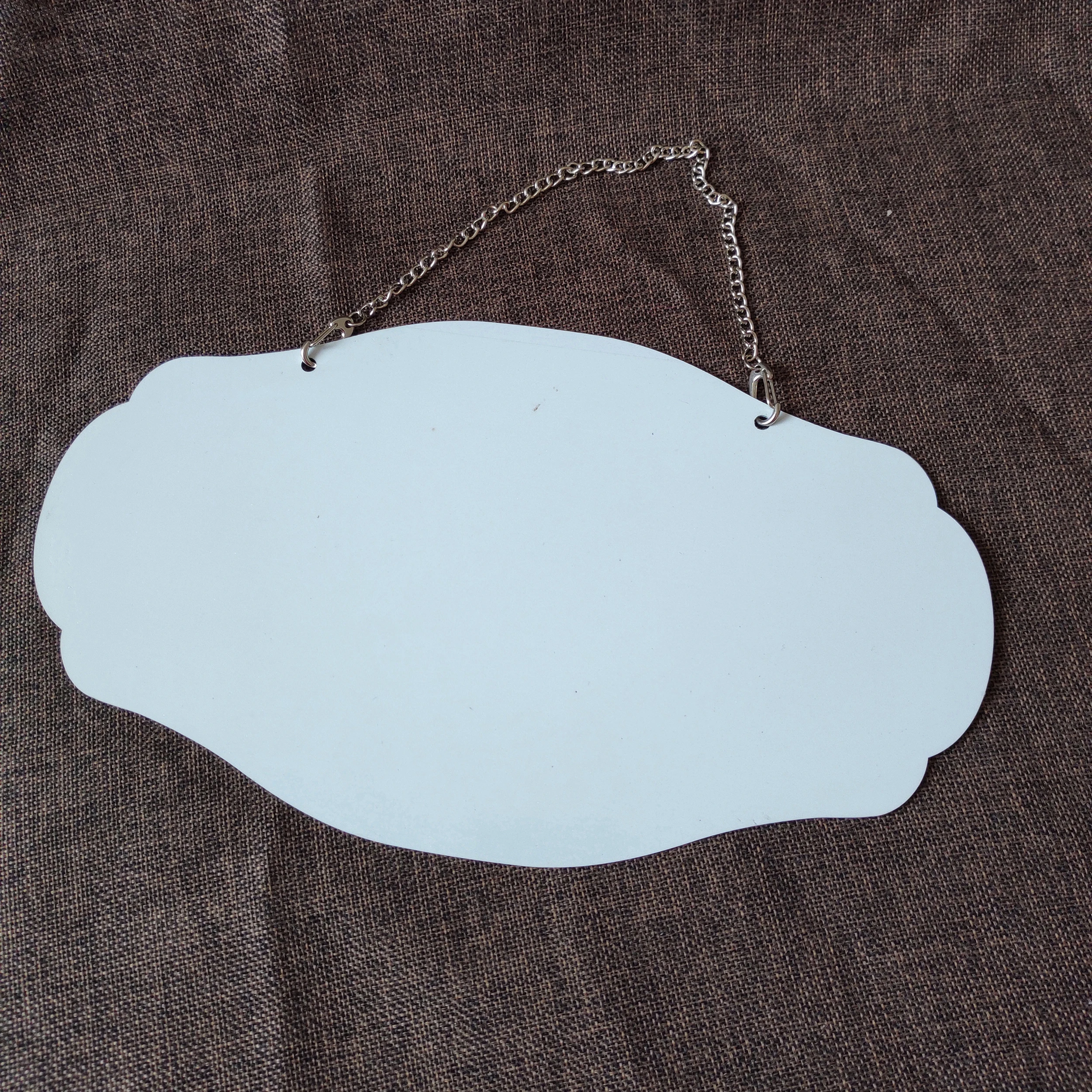 10pcs/lot Sublimation Blank Doorplate Metal Plate For Sublimation Ink Transfer Both Sides Printing