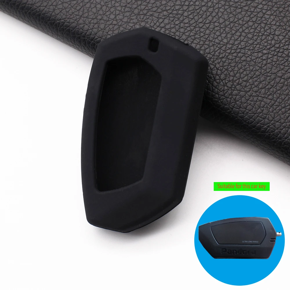 Soft Texture Silicone Key Case Cover for Pandora DXL4950 DXL DX-90BT DX-91 Two Way Car Key Anti-theft LCD Remote Control Fob