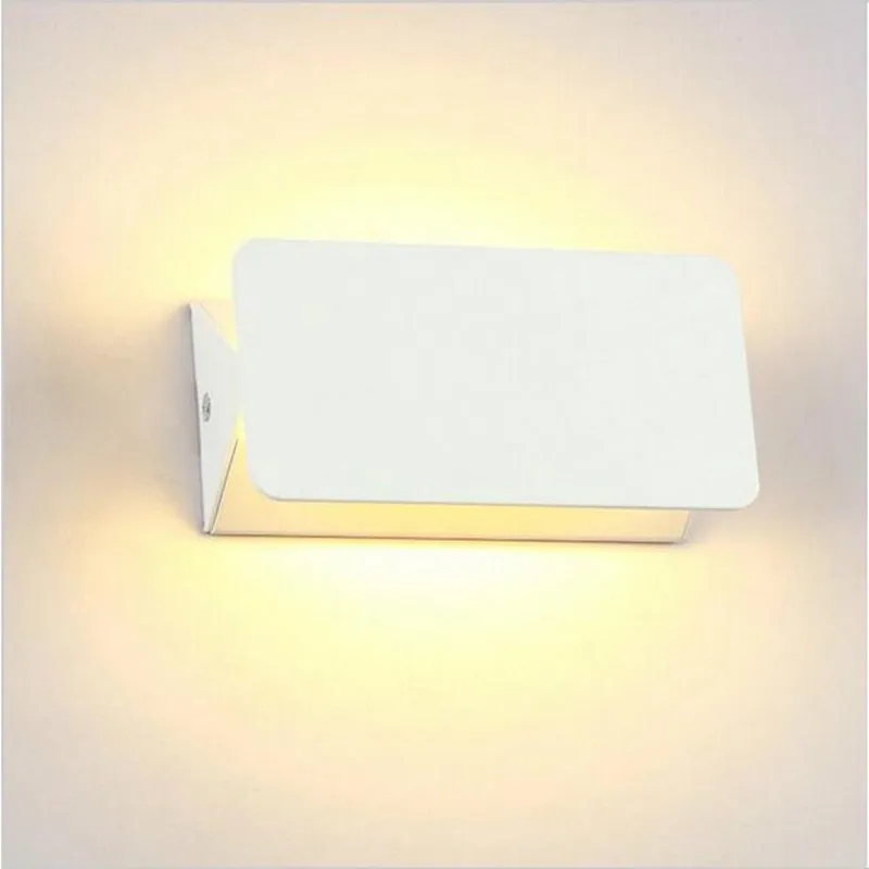 10pcs/lot 8W Aluminum Square Led Wall Lamp AC85-265V Dimmable COB Led Modern Home Lighting Indoor Outdoor Decoration Light