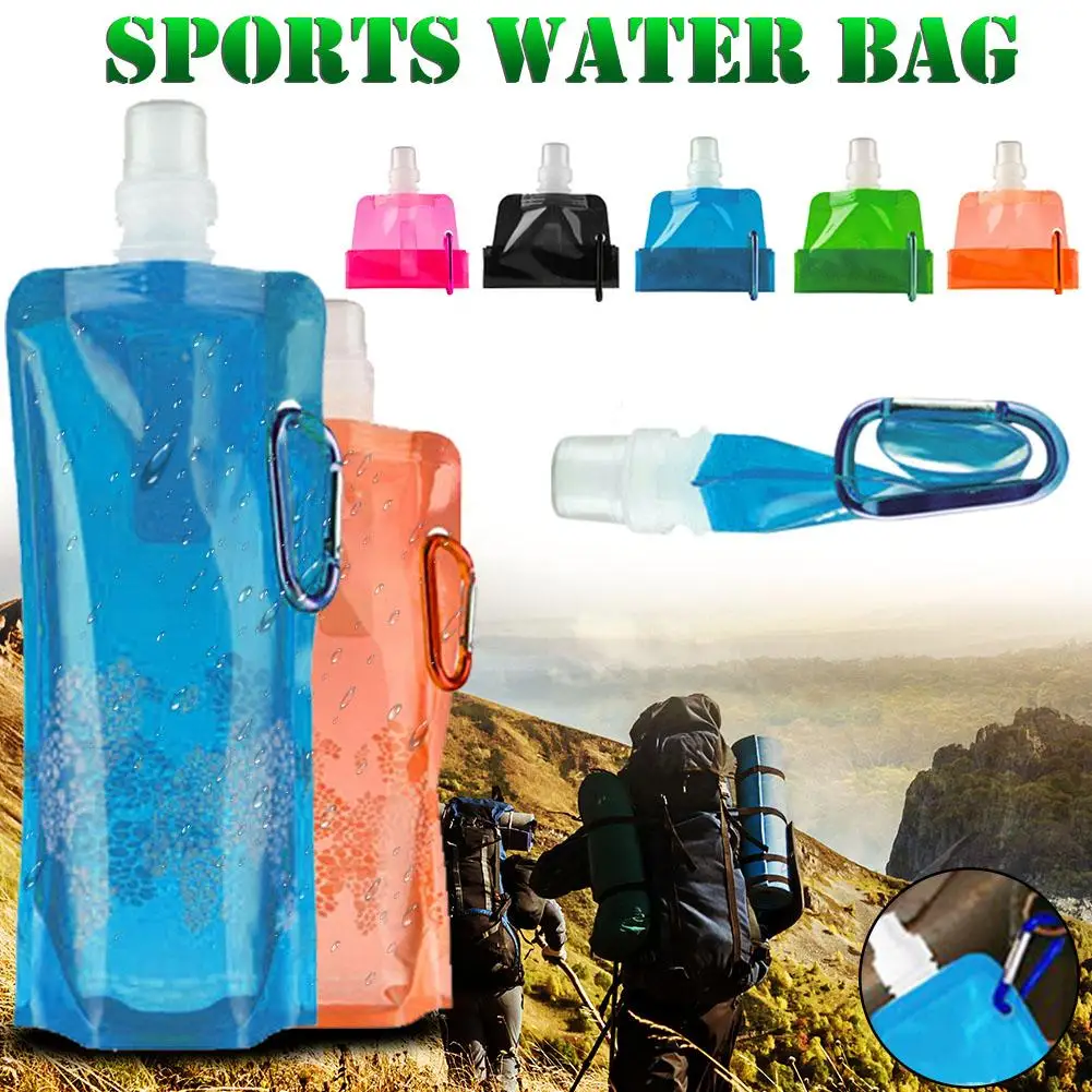 Survial Ultralight Sport Folding Water Bottle Travel Outdoor Camping Mountaineering Portable Tourism Hiking Drink Water Kettle