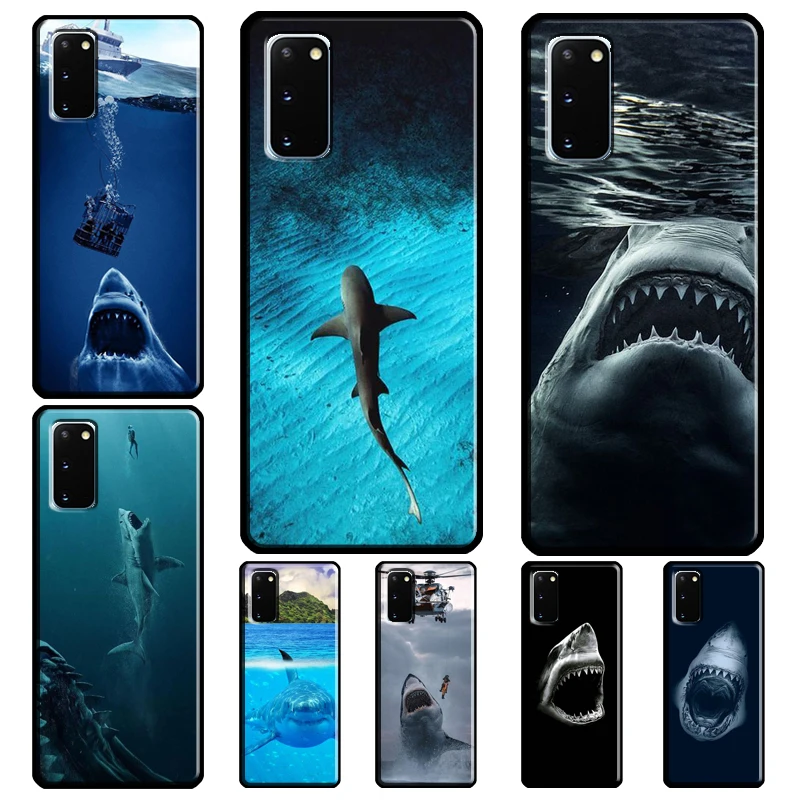 Ocean Whale Shark Swimming For Samsung Galaxy S21 S20fe S10 S20 ultra S10 S20 plus S9 S8 plus Note 20 S10e TPU Cases