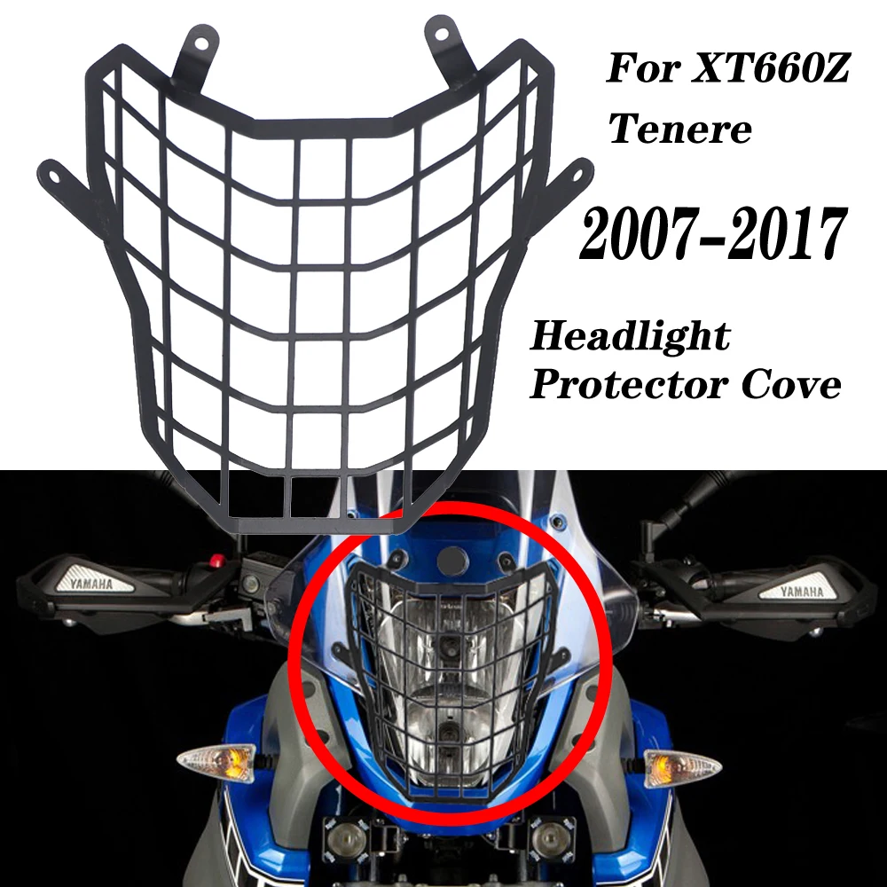 For Yamaha XT660Z XT 660Z 660 Z XT660 Z Tenere Headlight Cover Guard Protector Head Light Lamp Protection Motorcycle Accessory