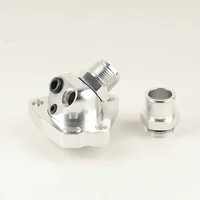 Carcasa de termostato de cuello giratorio para manguera de radiador K Series K20 K24, accesorios de repuesto para sistema de refrigeración de coche K Swap