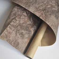GREENLAND Walnut Burl With Craft Paper Wood Veneers Natural Wood Veneers Boat Decking Guitar