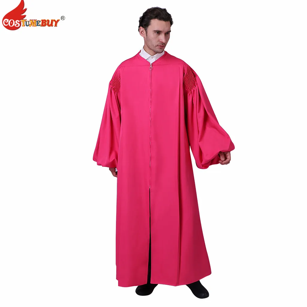 Costumebuy Unisex Matte Graduation Gown for High School Bachelor Choir Robes for Church Judge Robe Priest clergy Costumes