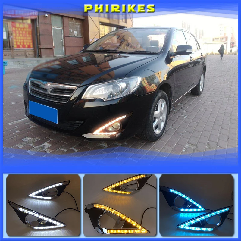 

2PCS LED Daytime Running For Toyota Corolla 2013 2014 Super Brightness 12V Car LED DRL Waterproof ABS Daylight Bulb