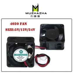 4020 5V 12V 24V DC Computer CPU Cooler Mini Cooling Fan 40MM 40x40x20mm Small Exhaust Fan for 3D Printer 2pin 40x40x20mm