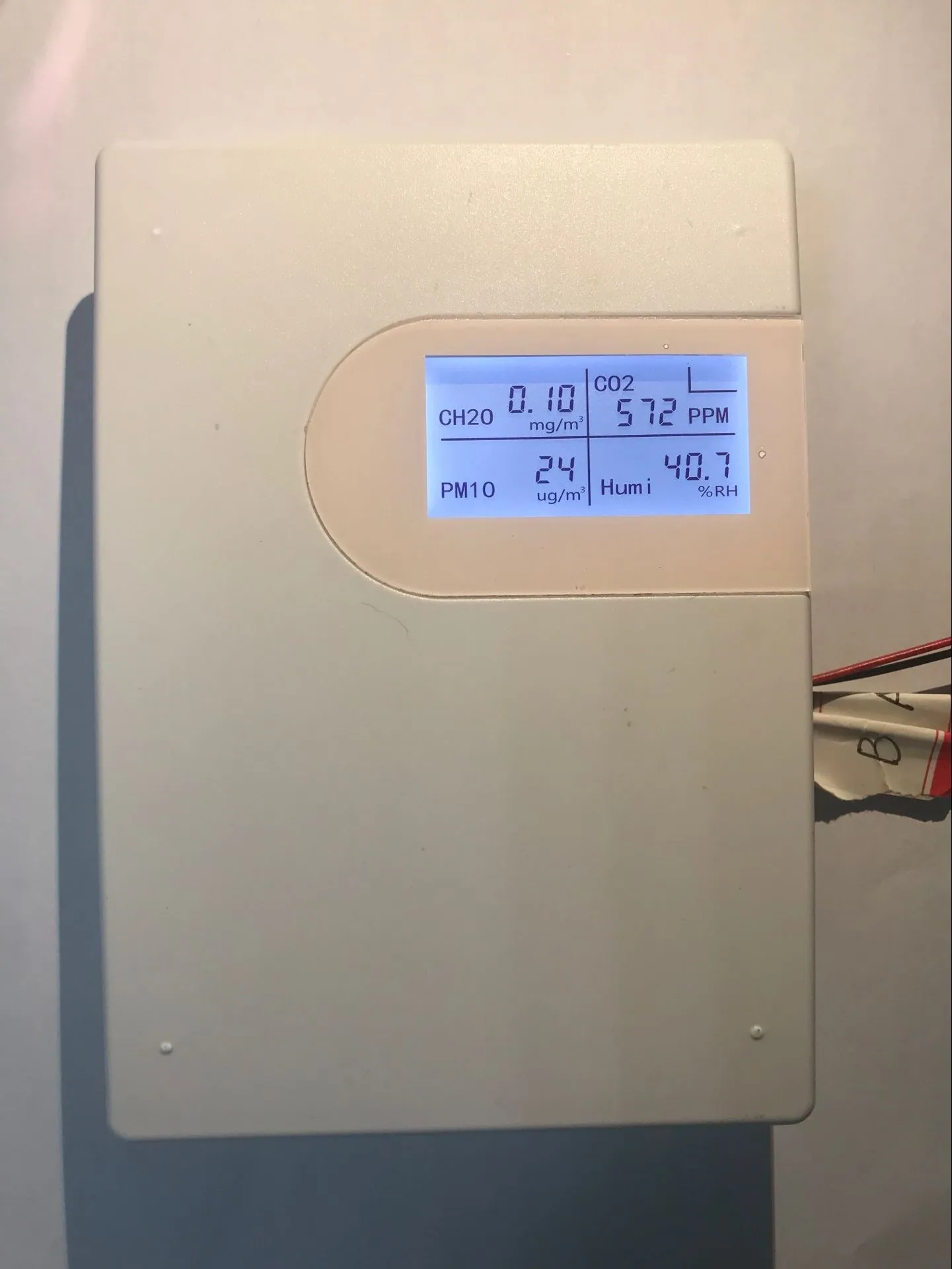 Sensor seis en uno PM2.5, temperatura y humedad, TVOC CH2O CO2