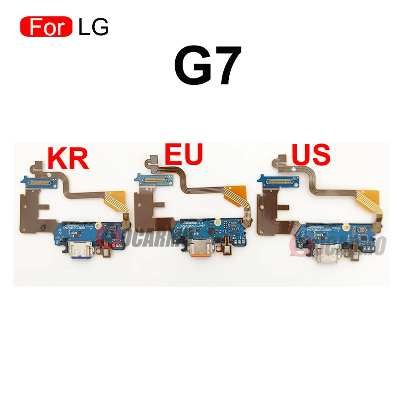 For LG G6 G7 G8 V35 V30 Plus K71 V40 V60 V50 USB Fast Charging Port Charger Dock Connector Mic Board Flex Cable Replacement