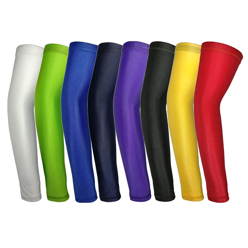 1 Pair Breathable Quick Dry UV Protection Running Arm Sleeves Basketball Elbow Pad Fitness Armguards Sports Cycling Arm Warmers