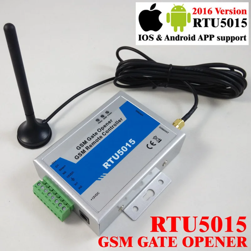 RTU5015 GSM gate opener Operator Remote access controller 2 Digital Input / 1 Relay Output Updated App support