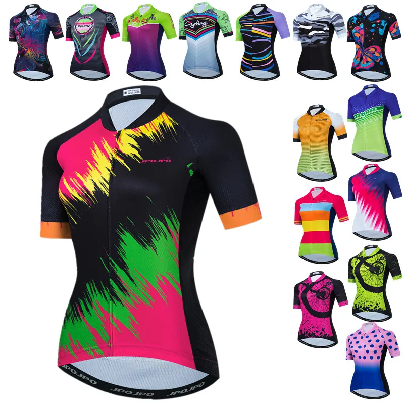 

Weimostar Breathable Cycling Jersey Women Pro Team Cycling Clothing Summer MTB Bike Jersey Quick Dry Bicycle Shirt Cycle Wear