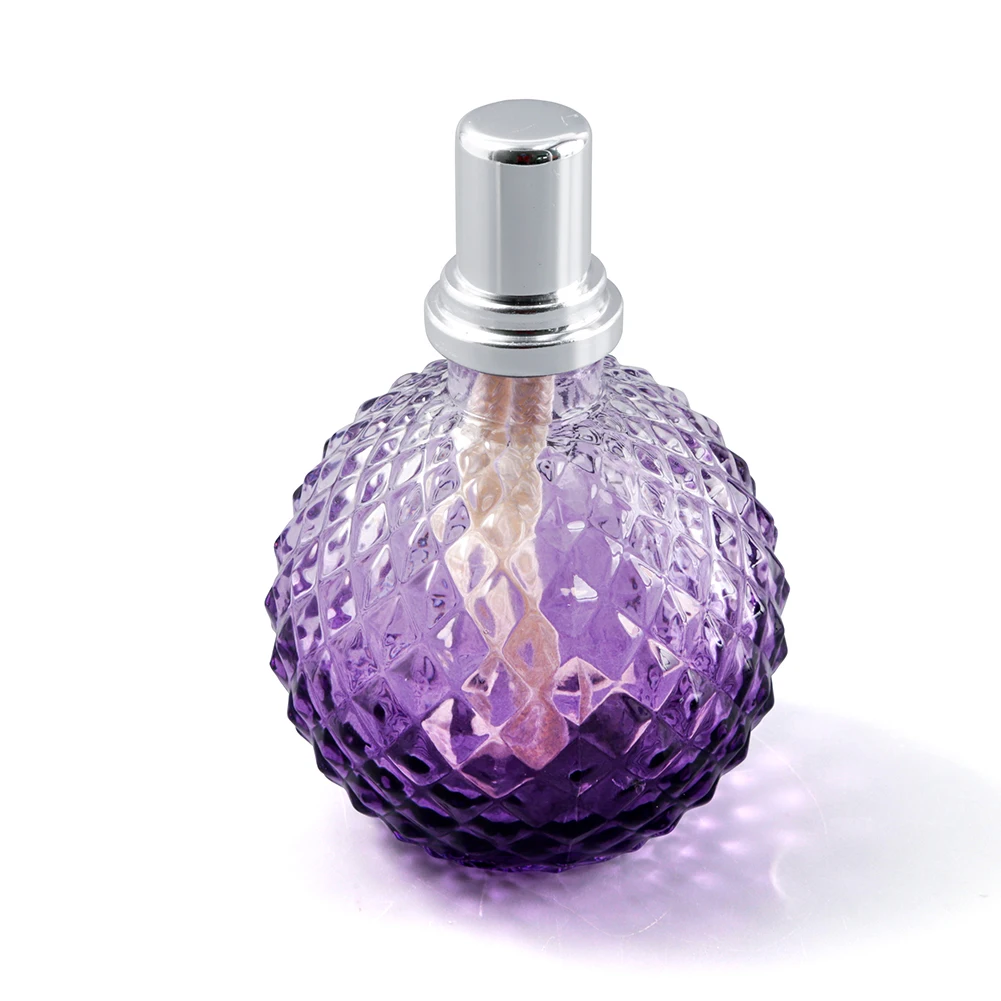 100ml Purple Catalytic Fragrance Lamp Pineapple Fragrance Glass Bottle Diffuser Aromatherapy Essential Oil Tan Lamp Wick Kit