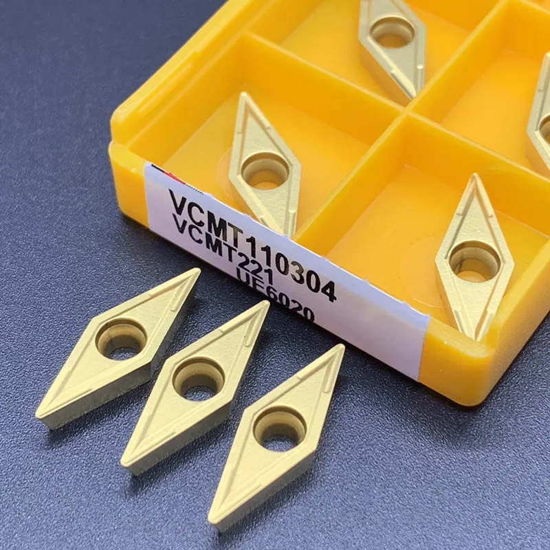 Imagem -05 - Fresadora de Metal Cilíndrica Torno Cnc Torno Ferramenta Inserção de Carboneto Vcmt11t304 Vcmt160404 Vcmt160408 ma Vp15tf Ue6020 Us735
