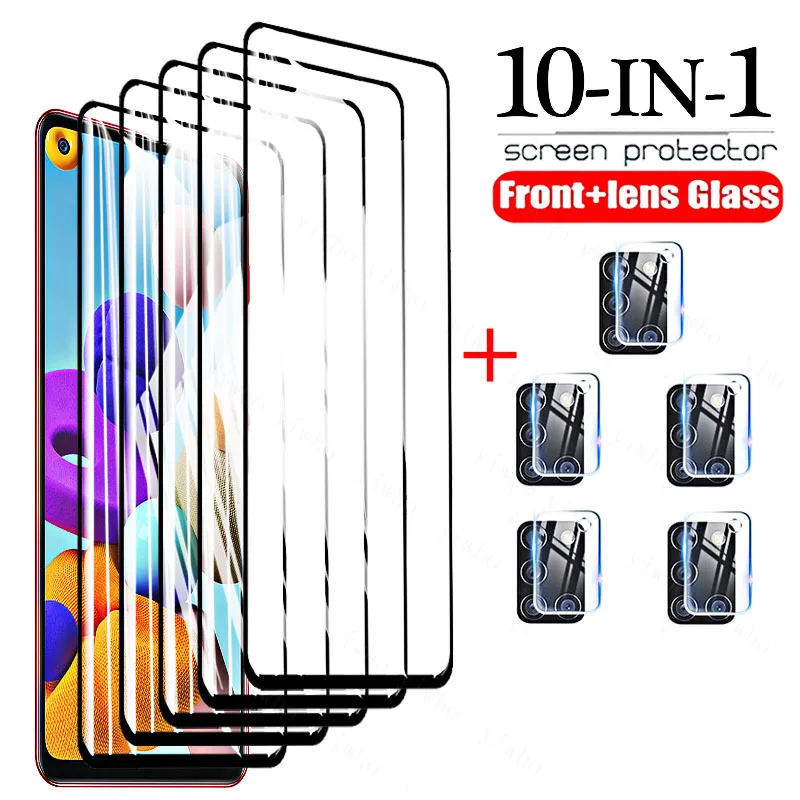 For Samsung A21S Gehard Glas Screen Protector Camera Lens Beschermende Glas Op Voor for Samsung Galaxy A21 S 21 21 S Verre Case