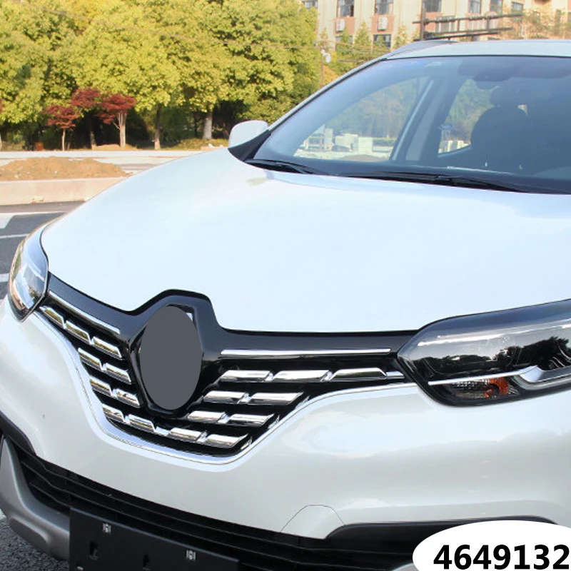 ABS Chrome For Renault Kadjar Front Mesh Grille Bumper Cover Trim Insert Bonnet Garnish Molding Guard Protector 2015 2016 2017