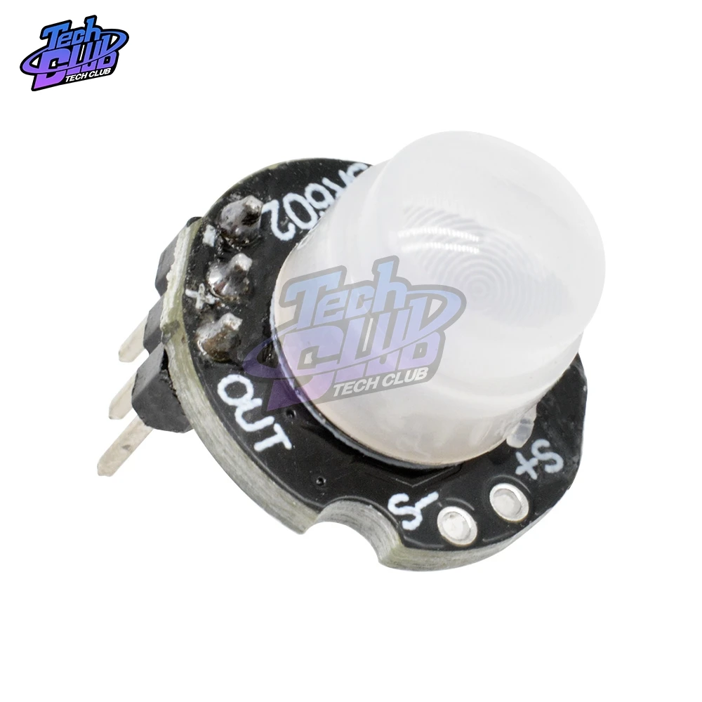 Sensor de movimento sr602, sensor infravermelho de corpo humano, interruptor sensor piroelétrico com alta sensibilidade