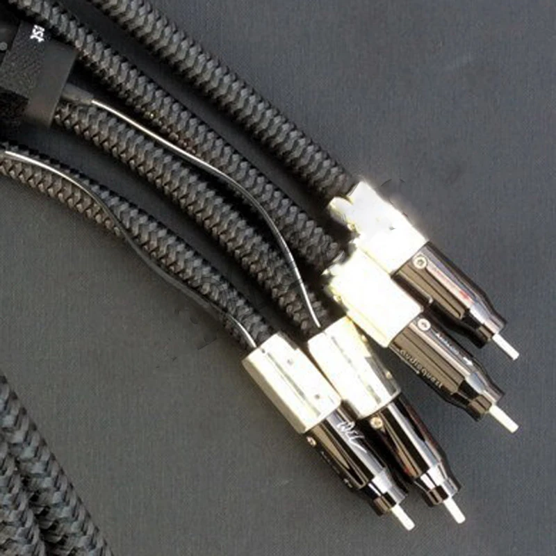 Hi-End audiophile WILD Signature silver RCA cable interconnect cable with 72V DBS no battery