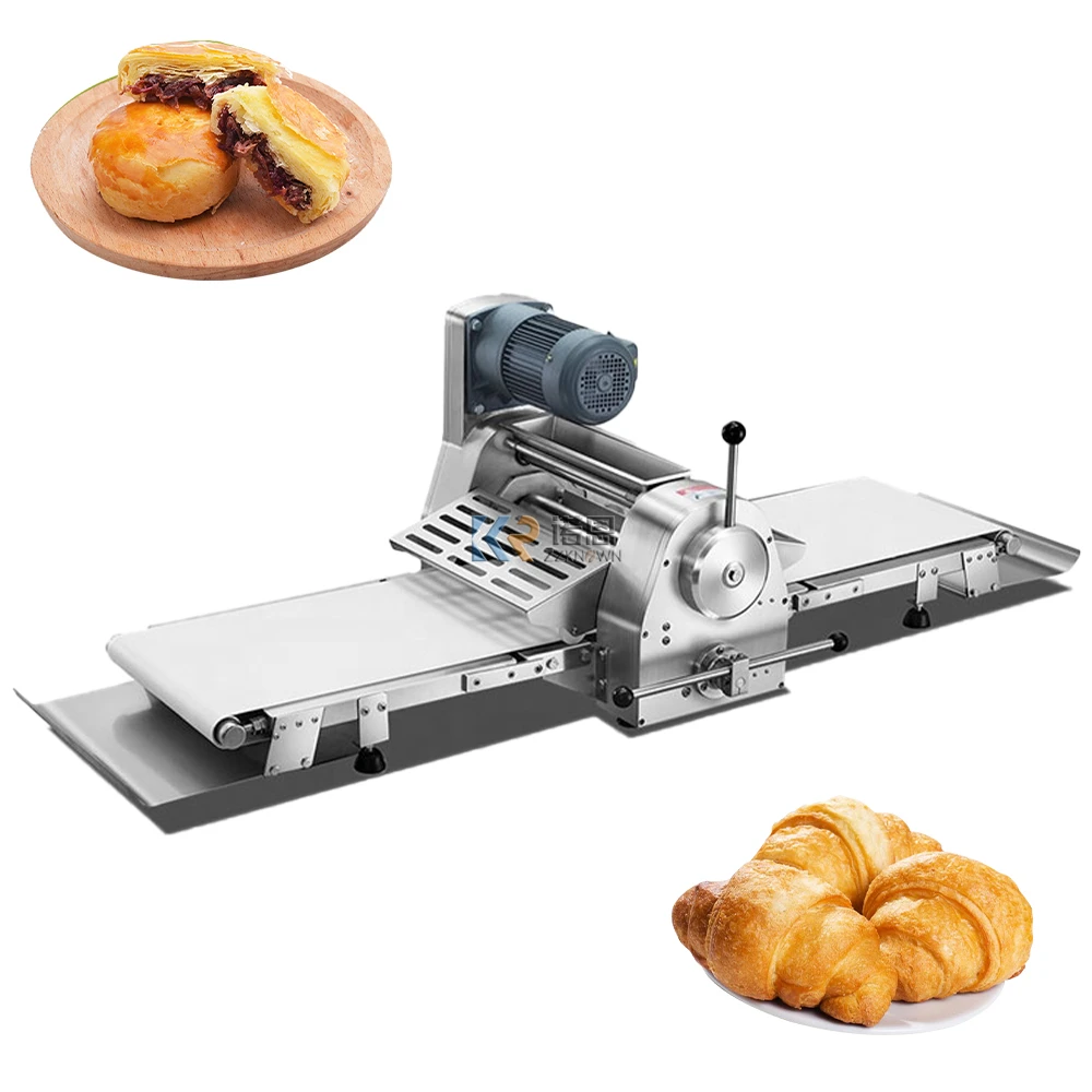 Commercial Stainless Steel Pizza Dough Sheeter Forming Machine Spring Roll Puff Pastry Making Machine