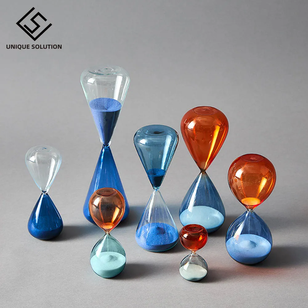 Two Color Hourglass Sand Timer Simple Style Home Decorations Bars Restarant Timer 60 minutes