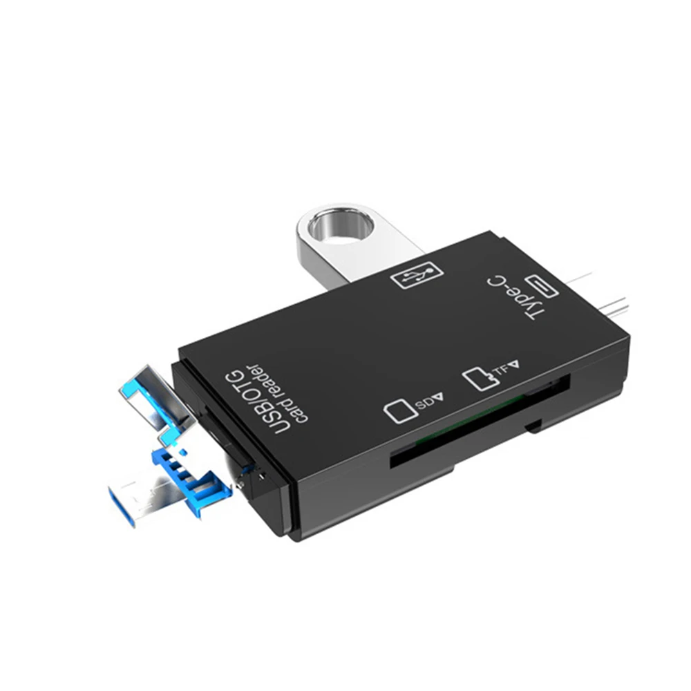 Multifunktions 6 in1 Kartenleser Micro USB 2,0 Typ C zu SD Micro SD TF Adapter Smart Memory OTG Kartenleser für Laptop PC