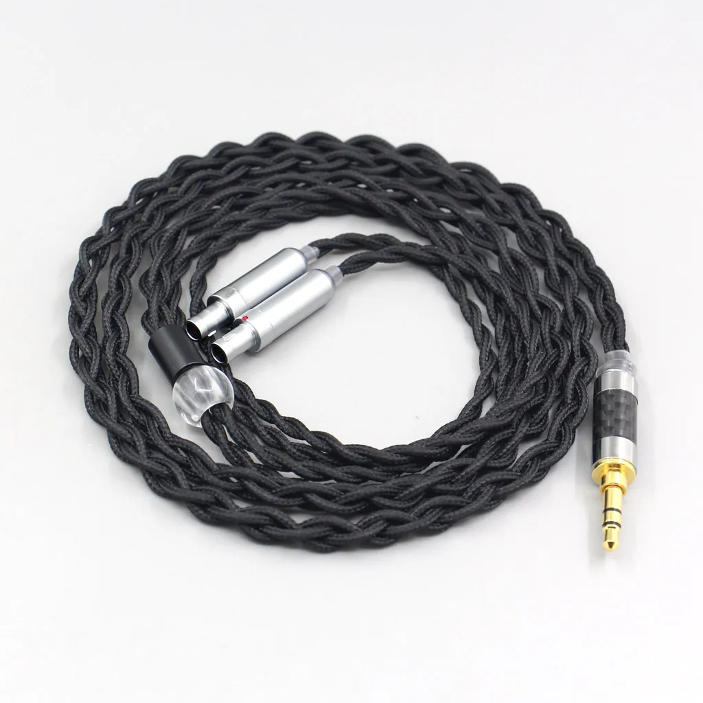 LN007450 Pure 99% Silver Inside Headphone Nylon Cable For Sennheiser HD800 HD800s HD820s HD820 Enigma Acoustics Dharma D1000