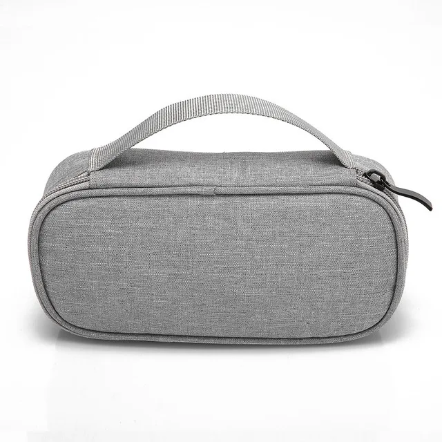 لينة السفر القرص الصلب حقيبة الجهاز الإلكتروني غس شاحن الهاتف المحمول التكيف كابل يو اس بي شاحن المنظم قوة البنك فم راديو