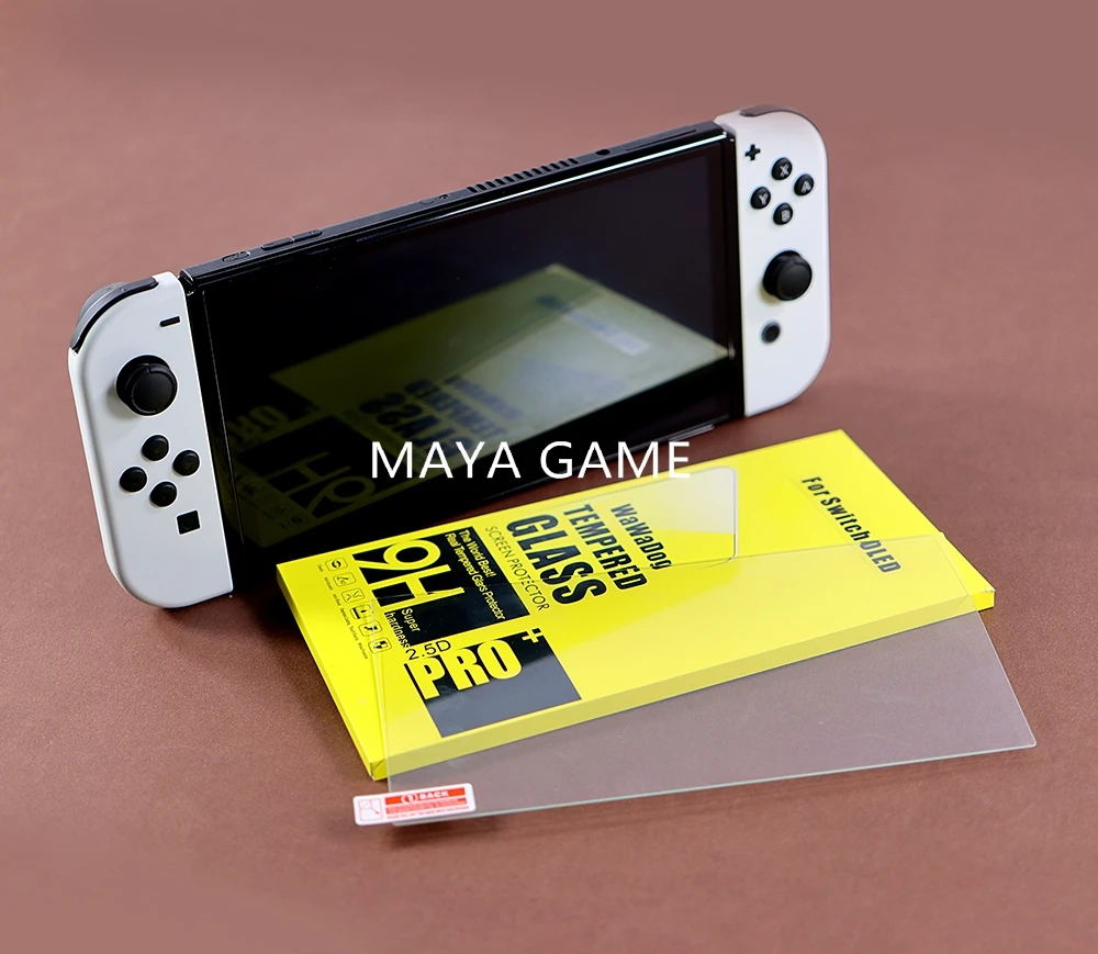 Protector de pantalla OLED para Nintendo Switch, cristal templado 9H HD, película protectora