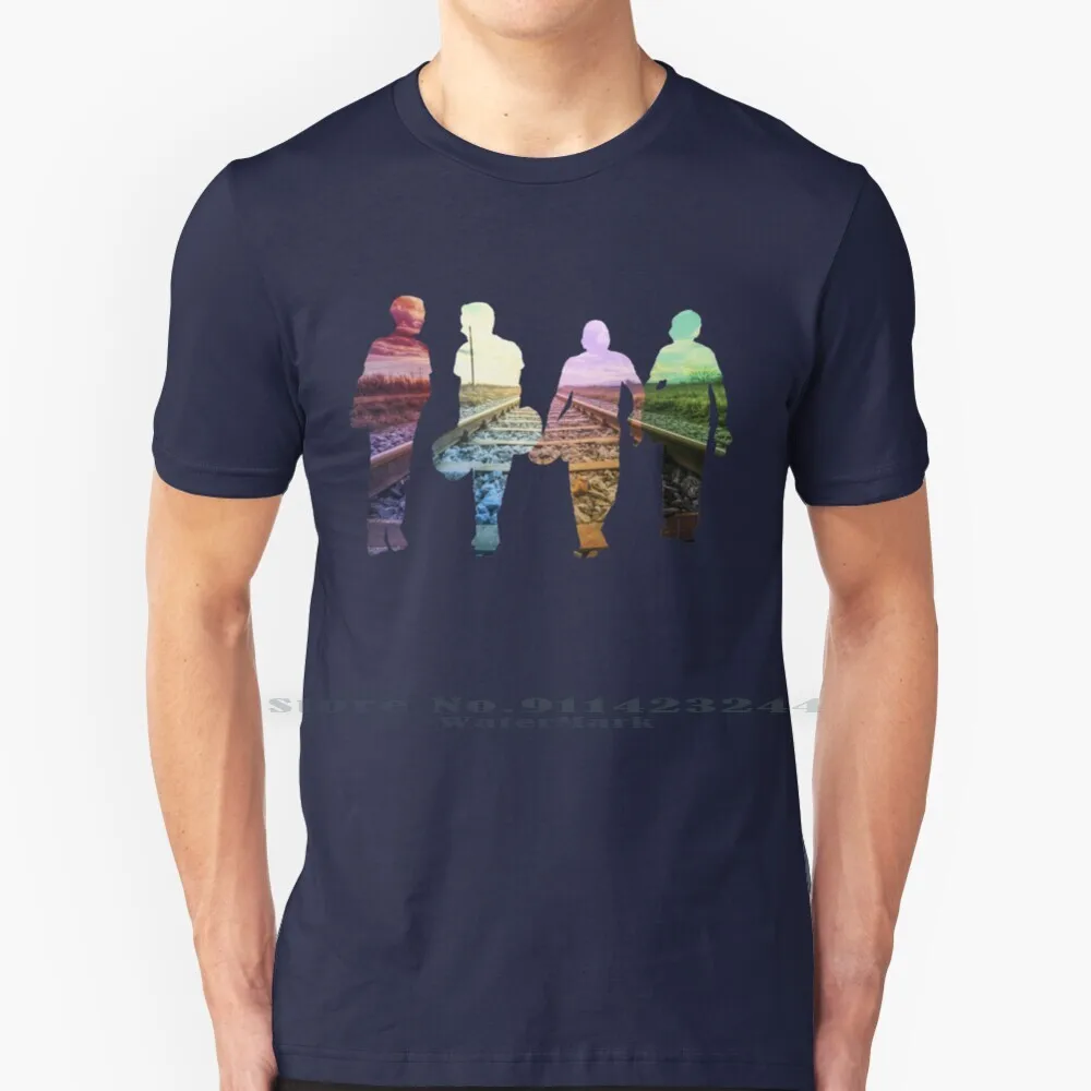 Railroad Stand By Me 100% Cotton T Shirt Stand By Me Corey Felman Wil Wheaton River Phoenix 80s Movies Stephen King The Tee