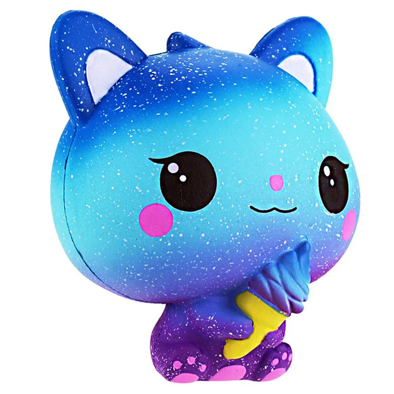 Squishies Slow Rising Kawaii Scented Soft Galaxy Ice Cream Cat Jumbo Squishy Untistres  Kids Toy Gift Prime Kawaii Animal Party