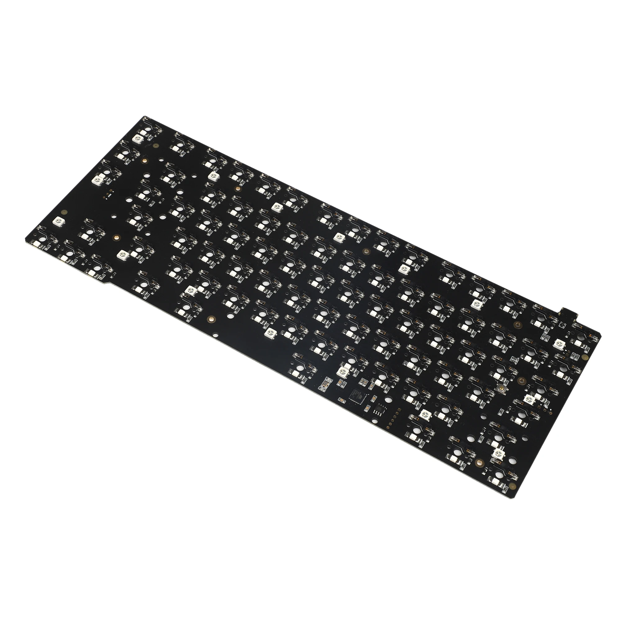 ID80 V2 ANSI ISO Hotswap PCB | QMK VIA Hot Swapple Underglow RGB White SMD LED PCB | For V1 V2 MX Mechanical Keyboard