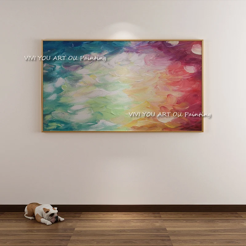 

Modern Abstract Colorful Oil Painting Art Painting Handmade Oil Painting Family Living Room Wall Decoration Canvas Painting